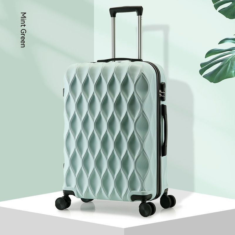 blue trolley suitcase for travel – durable hard shell with cabin-friendly size
