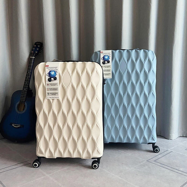trolley suitcase for travel – durable hard shell with cabin-friendly size